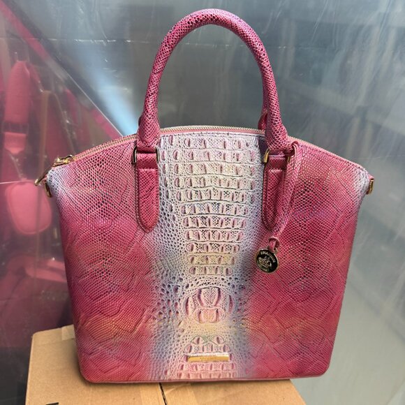 Brahmin Large Duxbury Leather Satchel – Multi Sundial - Picture 6 of 7